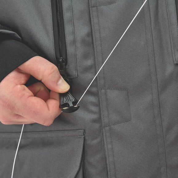 Striker ICE Men's Hardwater Gray/Black Jacket in Small With Sureflote Flotation - Picture 3 of 15